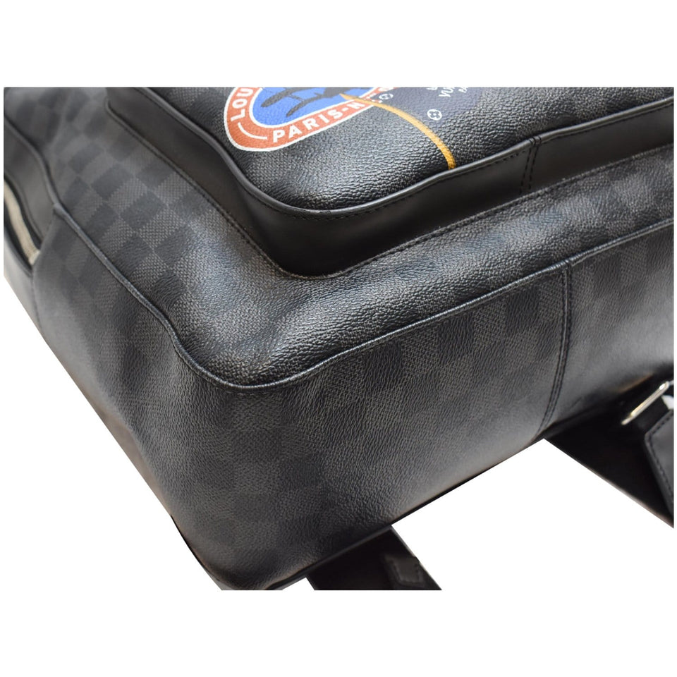 Louis Vuitton League Josh Damier Graphite Backpack Bag Black