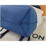 Louis Vuitton Lockme Calfskin Leather Backpack Blue/Beige