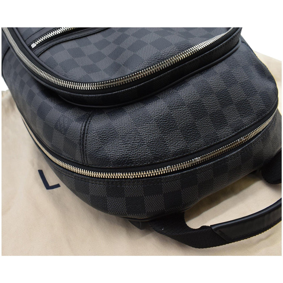 Louis Vuitton Michael Damier Graphite Canvas Backpack Bag Black
