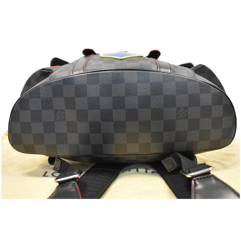 Louis Vuitton Alps Christopher Patch Damier Graphite Backpack Bag Black