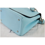 Christian Dior Be Dior Small Leather Flap Shoulder Bag Light Blue