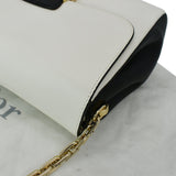 Christian Dior Diorling Medium Leather Shoulder Bag White/Black