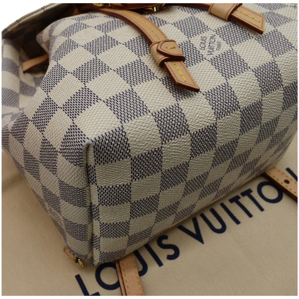 Louis Vuitton Sperone BB Damier Azur Backpack Bag White