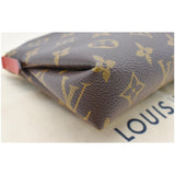 Louis Vuitton Pallas Monogram Canvas Clutch Crossbody Bag Cherry