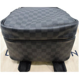 Louis Vuitton Michael Damier Graphite Canvas Backpack Bag Black
