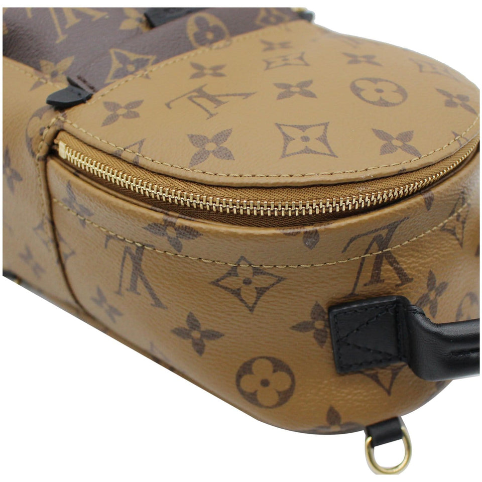 Louis Vuitton Palm Springs Mini Monogram Reverse Canvas Backpack Brown
