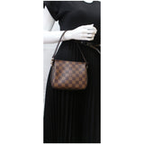 Louis Vuitton Trousse Damier Ebene Makeup Pochette Clutch Bag Brown