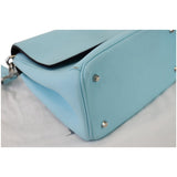 Christian Dior Be Dior Small Leather Flap Shoulder Bag Light Blue