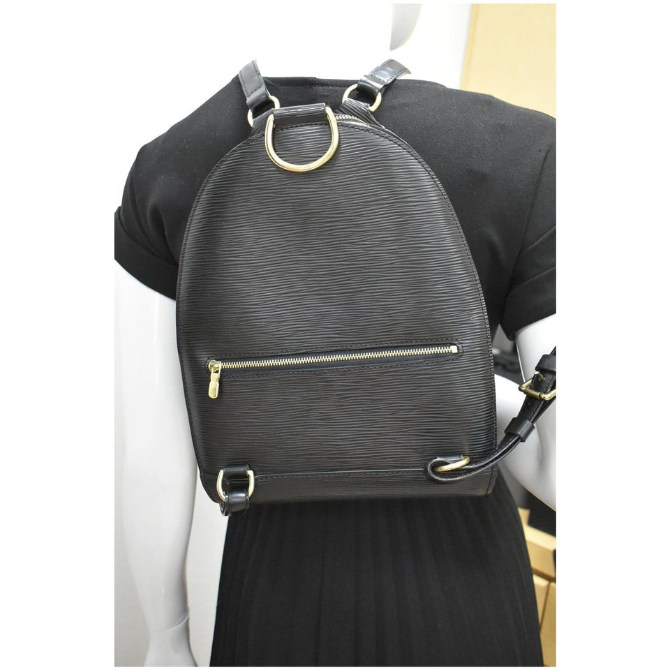 Louis Vuitton Mabillon Epi Leather Backpack Black