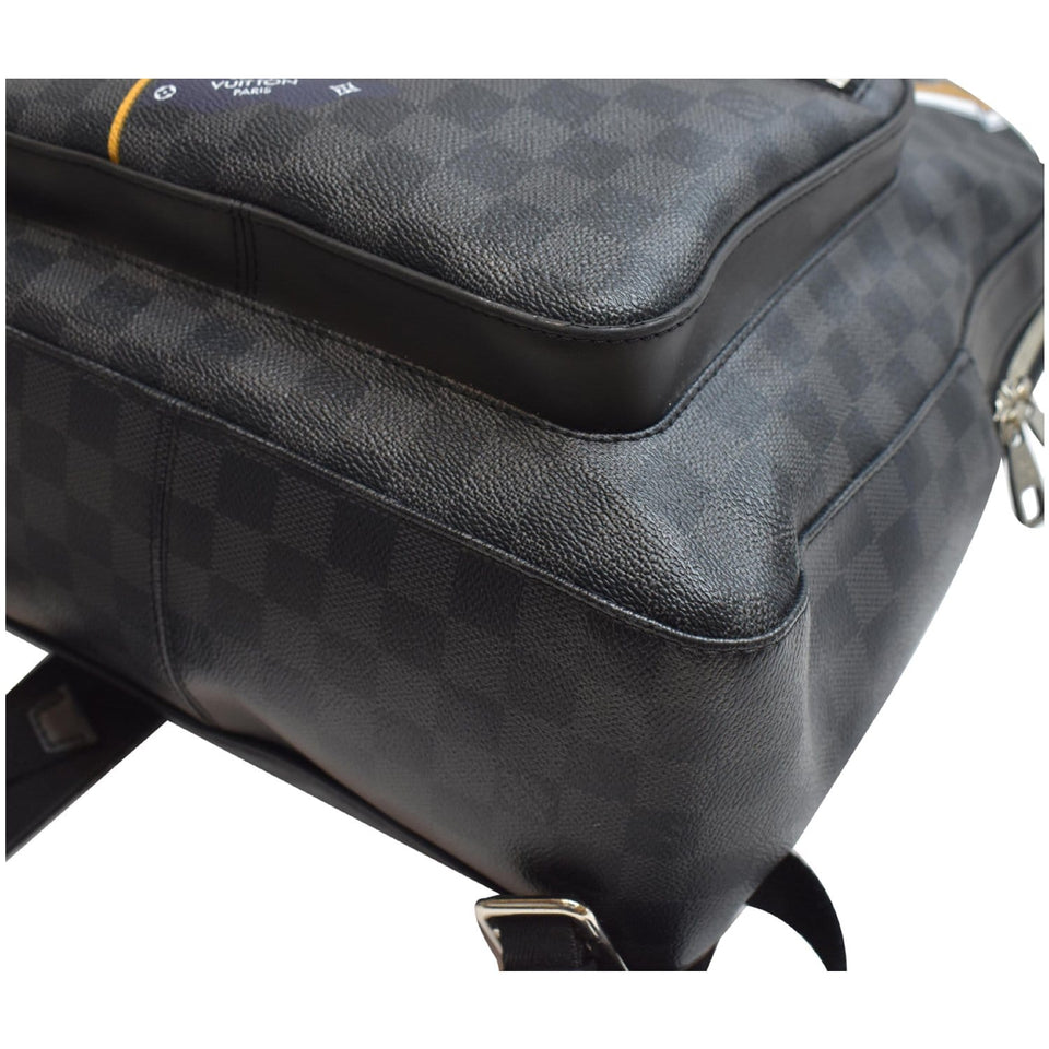 Louis Vuitton League Josh Damier Graphite Backpack Bag Black