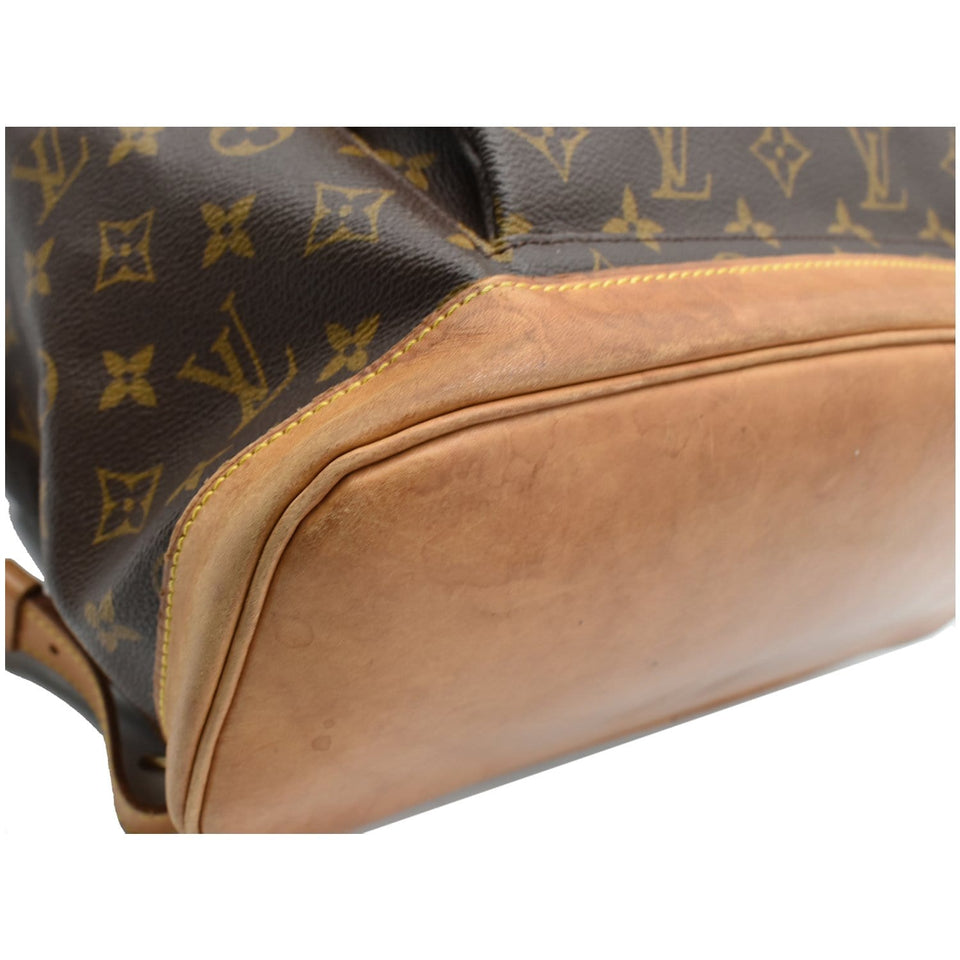 Louis Vuitton Montsouris GM Monogram Canvas Backpack Bag Brown