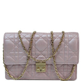 Christian Dior Miss Dior Promenade Wallet on Chain Crossbody Bag Light Pink