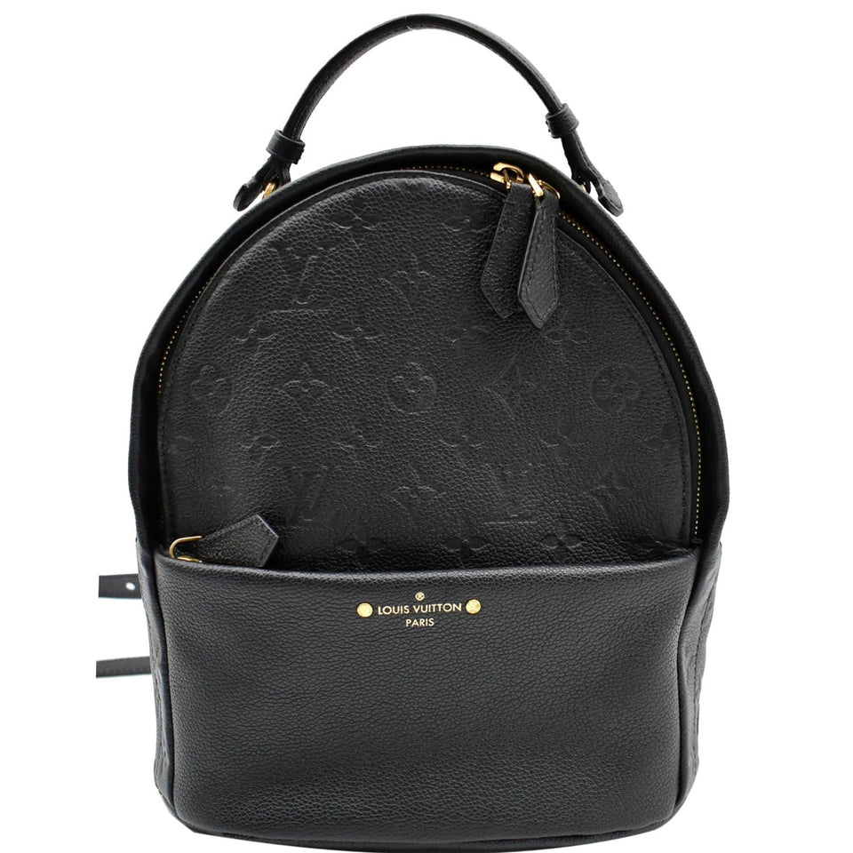 Louis Vuitton Sorbonne Monogram Empreinte Leather Backpack Black