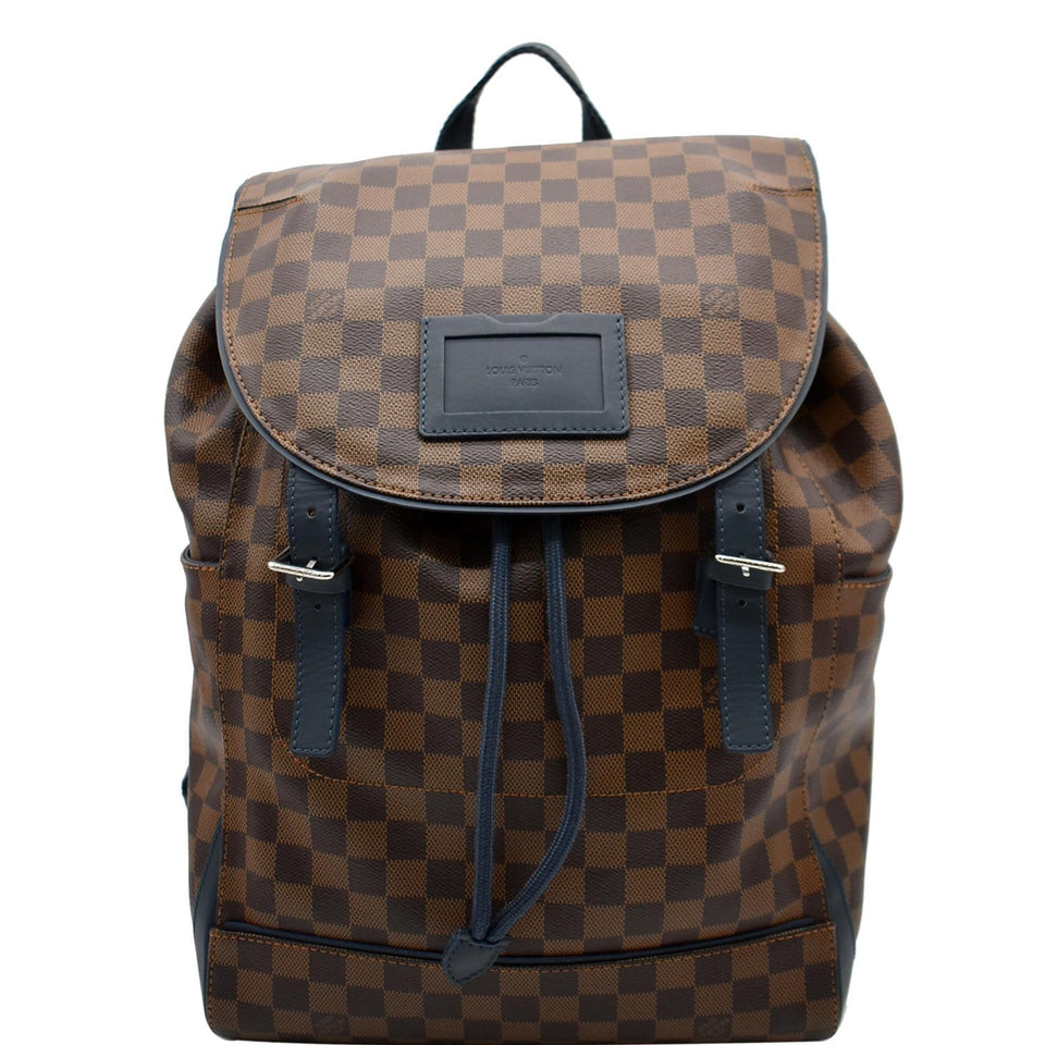 Louis Vuitton Runner Damier Ebene Backpack Bag Brown