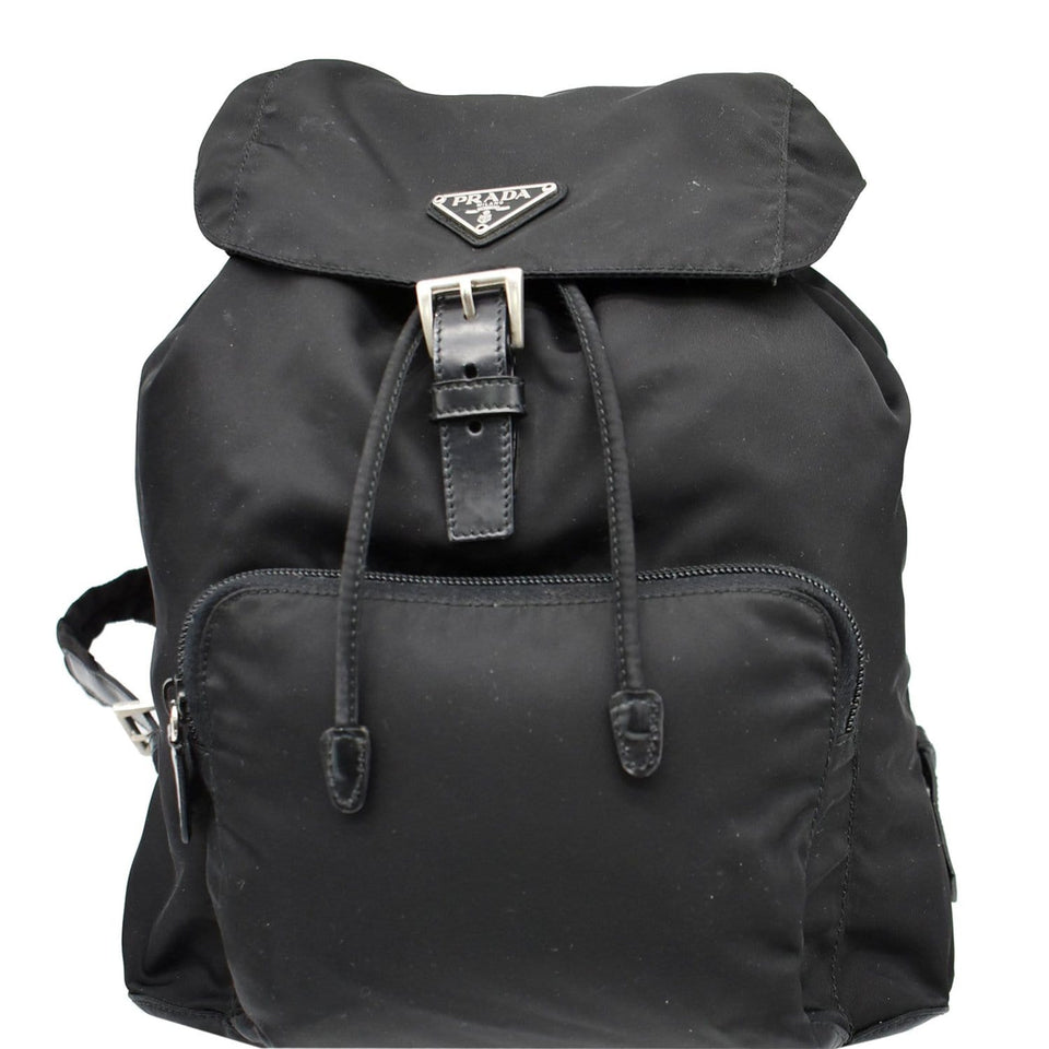 Prada Nylon Backpack Bag Black