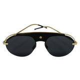 Christian Dior DiorEVOLS-02M2-2K Black Gold Sunglasses Grey Lens