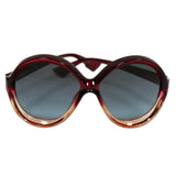 Christian Dior BIANCA-0T558-I7 Burgundy Pink Sunglasses Grey Petrol Lens
