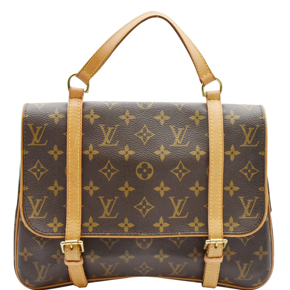Louis Vuitton Marelle Sac a Dos Monogram Canvas Backpack Bag Brown