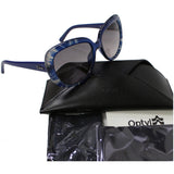 Christian Dior TIEDY1/S 098M/EU Flower Blue Sunglasses Grey Lens