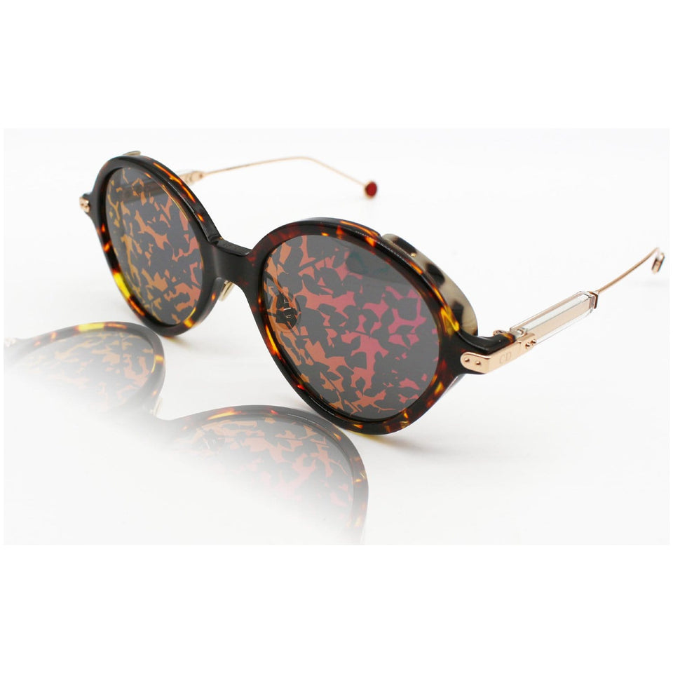 Christian Dior UMBRAGE-0X3TN-52 Sunglasses Pink Black Patterened Lens