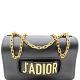 Christian Dior J'ADior Medium Calfskin Leather Flap Shoulder Bag Black