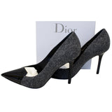 Christian Dior Spade Heels Black/Grey Size 9