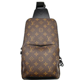 Louis Vuitton Avenue Sling Damier Ebene Backpack Bag Brown