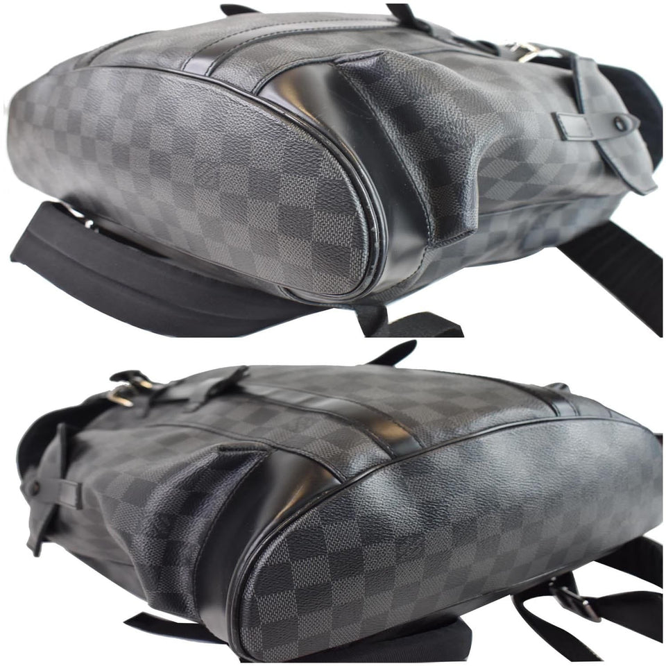 Louis Vuitton Christopher PM Damier Graphite Backpack Bag Black