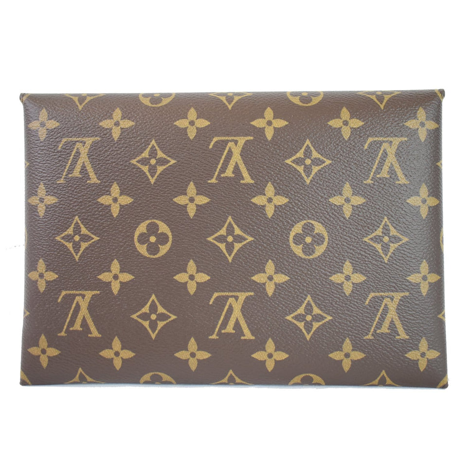 Louis Vuitton Kirigami Pochette Large Monogram Canvas Clutch Brown