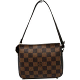 Louis Vuitton Trousse Damier Ebene Makeup Pochette Clutch Bag Brown