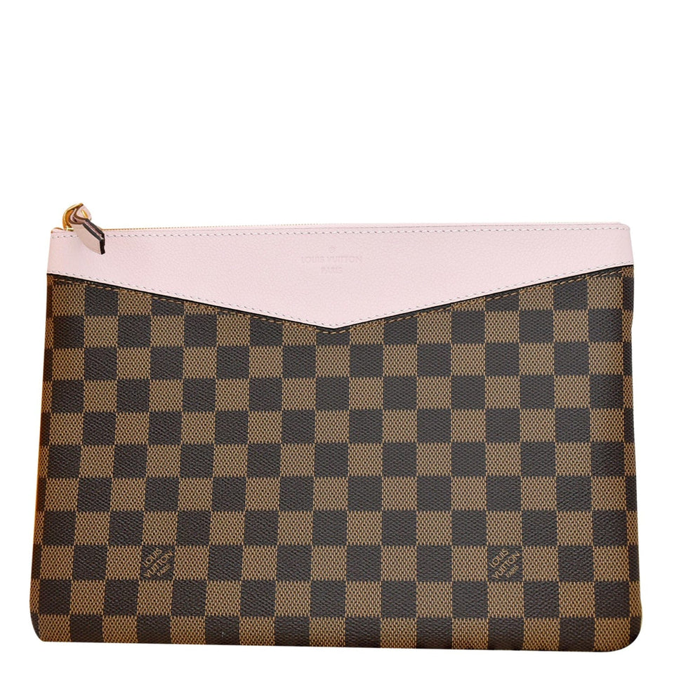 Louis Vuitton Daily Pouch Monogram Canvas Clutch Bag Rose Poudre