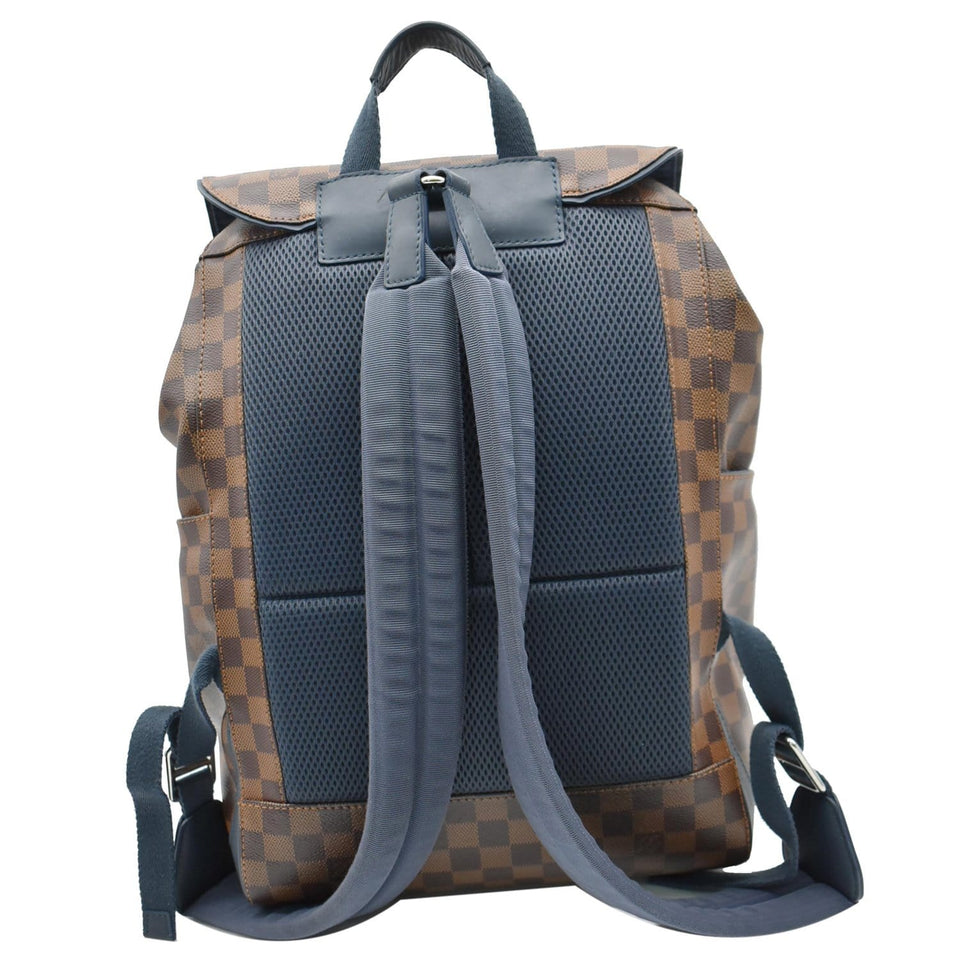 Louis Vuitton Runner Damier Ebene Backpack Bag Brown