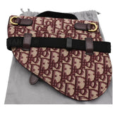 Christian Dior Saddle Oblique Jacquard Belt Bag Burgundy
