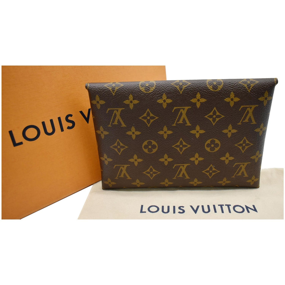 Louis Vuitton Kirigami Pochette Large Monogram Canvas Clutch Brown