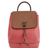 Louis Vuitton Lockme Calfskin Leather Backpack Salmon