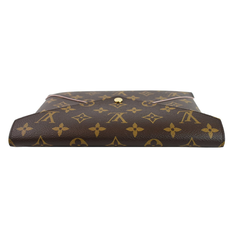 Louis Vuitton Kirigami Pochette Large Monogram Canvas Clutch Brown