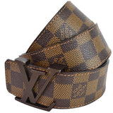Louis Vuitton LV Initiales Damier Ebene Belt Brown