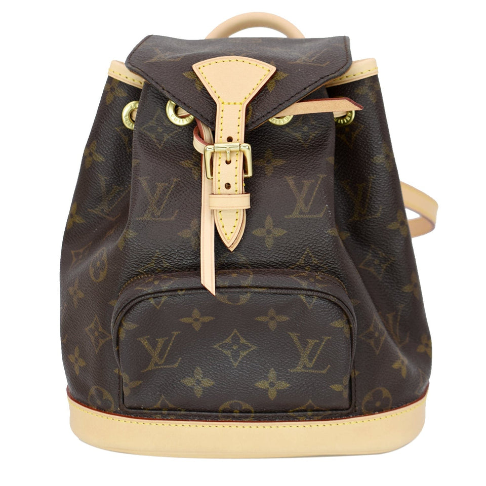 Louis Vuitton Mini Montsouris Monogram Canvas Backpack Bag Brown