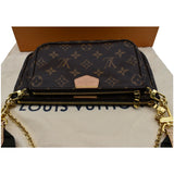 Louis Vuitton Multi Chain Pochette Accessories Clutch Bag Brown