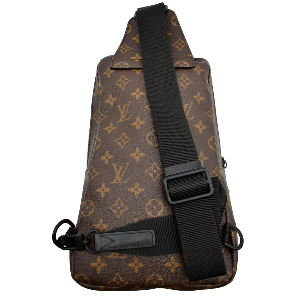 Louis Vuitton Avenue Sling Damier Ebene Backpack Bag Brown