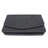 Chanel Timeless WOC Caviar Leather Clutch Crossbody Bag Black