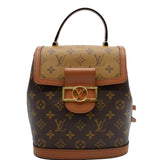 Louis Vuitton Dauphine PM Monogram Reverse Canvas Backpack Brown