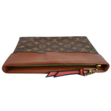 Louis Vuitton Tuileries Monogram Canvas Clutch Bag Caramel