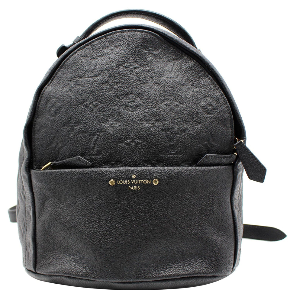 Louis Vuitton Sorbonne Monogram Empreinte Leather Backpack Black