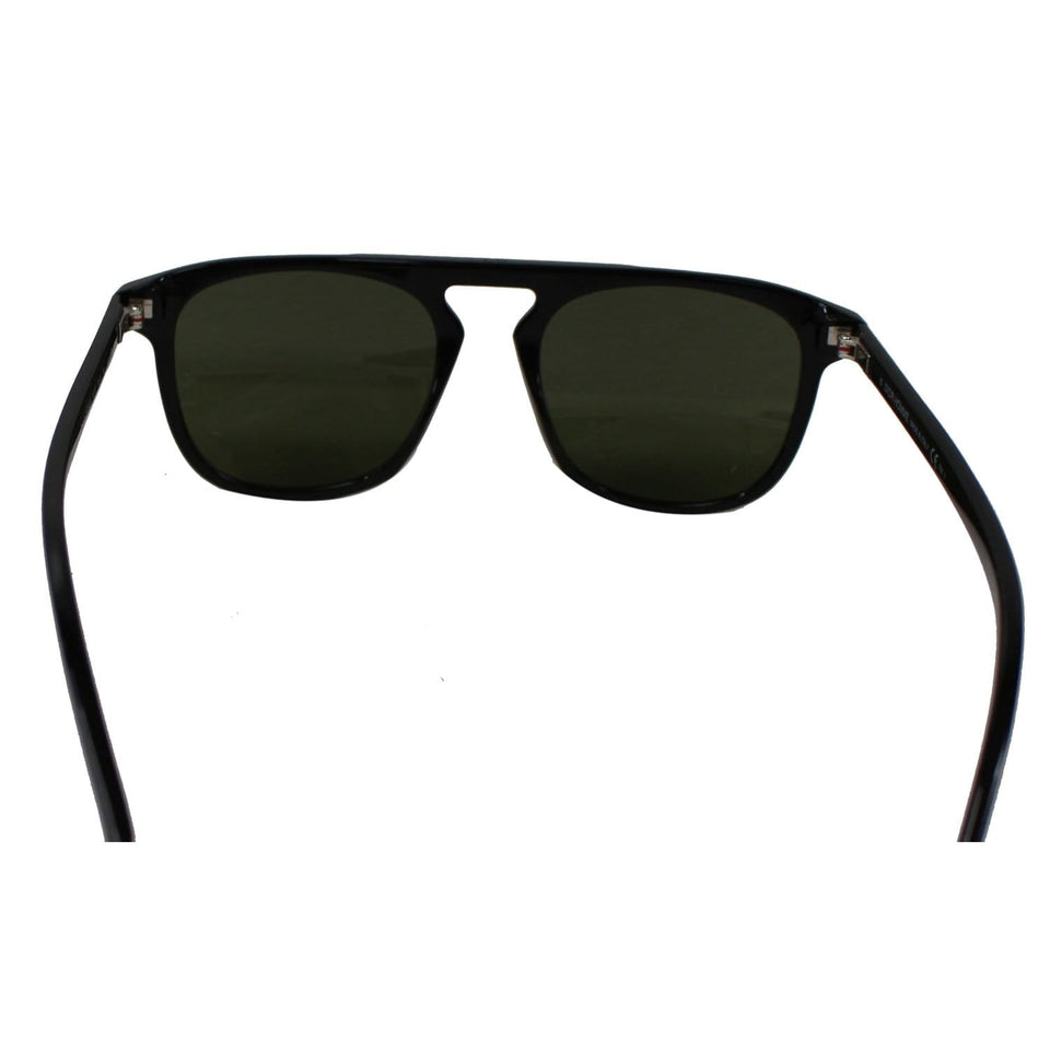 Christian Dior Homme BLACK249S-0807/QT Black Sunglasses Green Lens