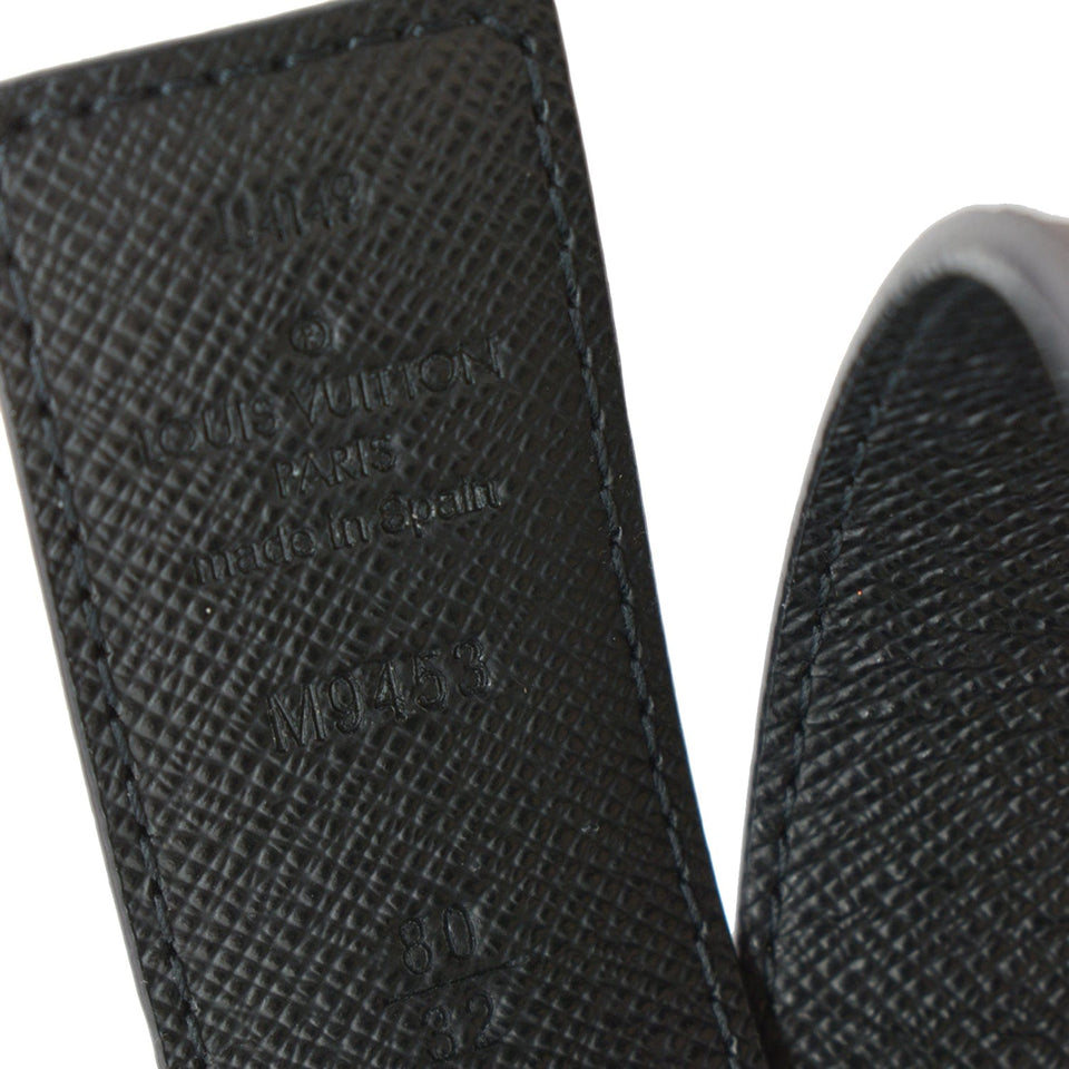 Louis Vuitton LV Initiales Monogram Canvas Buckle Belt Brown