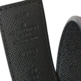 Louis Vuitton LV Initiales Monogram Canvas Buckle Belt Brown