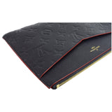Louis Vuitton Melanie MM Monogram Empreinte Clutch Bag Black