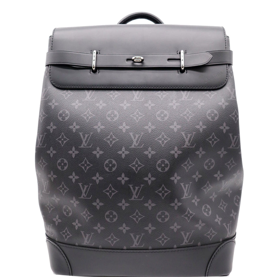Louis Vuitton Steamer Monogram Eclipse Backpack Bag Black
