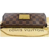Louis Vuitton Eva Damier Ebene Pochette Clutch Crossbody Bag